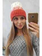 Dámská čepice Samara K346 červená+bílá