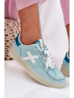 Nízké Dámské Sportovní Boty S Leopardím Vzorem Mint Zelevelis