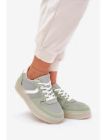 Nízké Dámské Tenisky Na Platformě Zelené Telmira