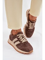 Dámské tenisky z přírodního semiše hnědé Marceline