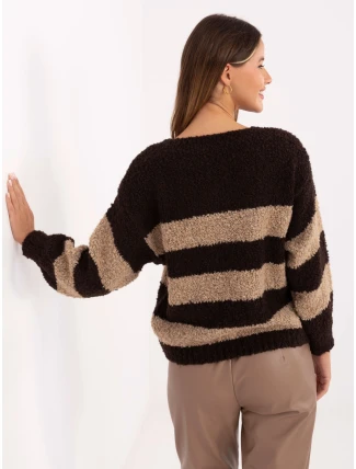 Jumper MI SW WK3031.22 tmavě hnědý Jumper MI SW WK3031.22 tmavě hnědý