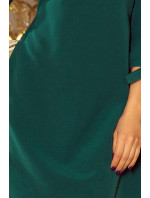 Šaty s mašlemi Numoco ALICE - zelené