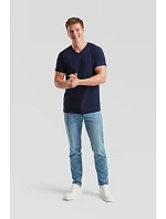 Fruit of the Loom Valueweight V-Neck T Tričko s výstřihem do V 16.1066 navy