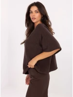 Jumper IT SW 2202.52 tmavě hnědý