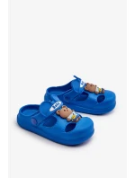 Dětské pěnové papuče s ozdobou, modrá opleia