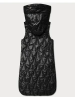 Lekka kamizelka damska ze złotym zamkiem Goodlookin czarna (B8586/B8587-1)