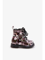 Dětské Zateplené Kotníkové Boty s Zipem Jednorožci Černé Tiptop