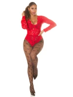 Dámské síťované punčocháče "Hearts" SR3980 černé - In-Stylefashion Dámské síťované punčocháče "Hearts" SR3980 černé - In-Stylefashion