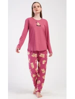 Dámské pyžamo dlouhé Pink bear