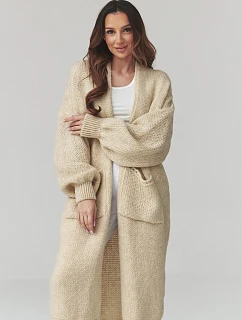 Svetr na zapínání  model 226872 Makadamia