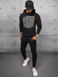 FashionStreet černá pánská tepláková souprava AX0689