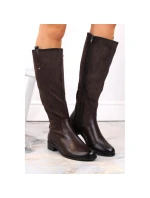 Jezzi W JEZ410B hnědé zateplené boty Jezzi W JEZ410B hnědé zateplené boty