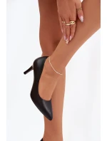 Kožené lodičky Sergio Leone 1336 Černé