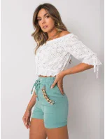 Šortky DHJ SN 13260.38P tyrkysová Šortky DHJ SN 13260.38P tyrkysová