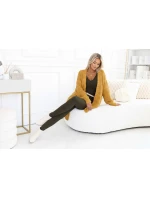 619-2 Pohodlný a elegantní dámský žebrovaný overal s výstřihem - khaki barva 619-2 Pohodlný a elegantní dámský žebrovaný overal s výstřihem - khaki barva