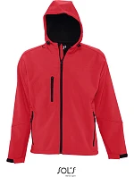 SOL'S Replay Men Pánská 3-vrstvá softshellová bunda s kapucí 25.6602 pepper red