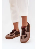 Kožené semišové barefoot tenisky dámské Zazoo N1277 hnědé