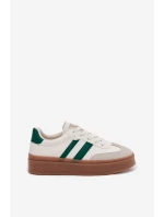 Dámské tenisky na platformě z eko kůže Bílomodré Elaraven