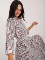 Šaty LK SK 509673 1.41X bílé a černé