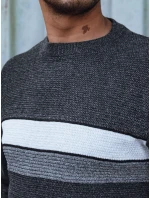 Pánský tmavě šedý svetr FashionStreet WX2210