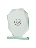 Gravírovaná skleněná trofej s pouzdrem + malířská výplň Gravírovaná skleněná trofej s pouzdrem + malířská výplň