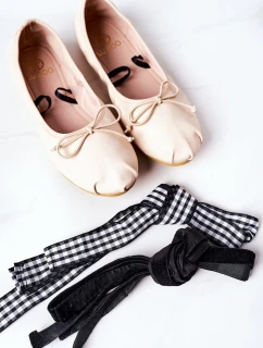 Šněrovací Baleríny Lu Boo Nude