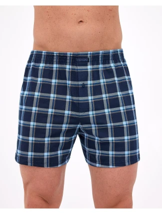 Pánské boxerky Comfort 002/322 Modrá mix vzor - Cornette