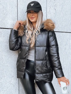 Dámská prošívaná zimní bunda AMBER DAWN černá FashionStreet TY3810