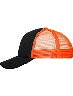 Daiber MB 70 5 panelová polyesterová síťovaná kšiltovka 03.0070 black/neon orange Daiber MB 70 5 panelová polyesterová síťovaná kšiltovka 03.0070 black/neon orange