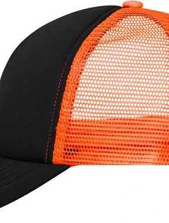 Daiber MB 70 5 panelová polyesterová síťovaná kšiltovka 03.0070 black/neon orange