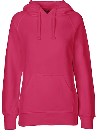 Neutral O 83101 Dámská mikina s kapucí z bio bavlny 77.8311 pink