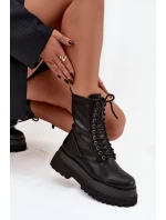 Dámské pracovní kotníky s podšívkou na masivní platformě černé Felisse Dámské pracovní kotníky s podšívkou na masivní platformě černé Felisse