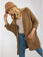 Dámský kardigan 3002.98P tmavě hnědý - FPrice