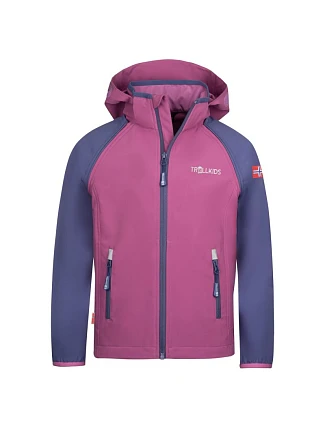 Trollkids Chlapecká/dívčí bunda Rondane Zip Off XT mallow pink/violet blue (819-242)