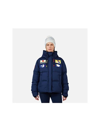Dámská lyžařská bunda ROSSIGNOL W JCC ALLSNOW DOWN JKT, modrá Dámská lyžařská bunda ROSSIGNOL W JCC ALLSNOW DOWN JKT, modrá