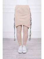 Kalhoty/oblek s nápisem selfie beige Kalhoty/oblek s nápisem selfie beige