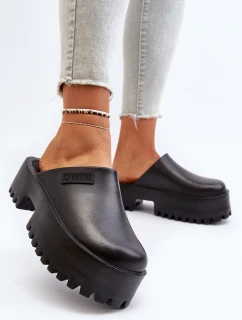 Dámské žabky na masivní podešvi Big Star NN274014 Černé