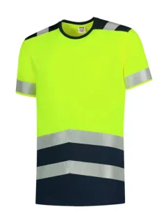 T-Shirt High Vis Bicolor tričko unisex fluorescenční žlutá