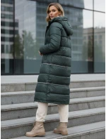 FashionStreet dámská zimní dlouhá zelená bunda TY5138