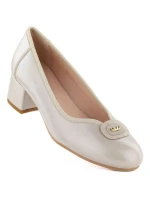 Dámské semišové zateplené ažurové boty khaki Potocki 12522