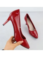 Dámské lodičky na jehlovém podpatku červené Sergio Leone 1336