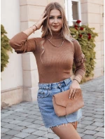 Dámský svetr BUFALO hnědý FashionStreet MY1424