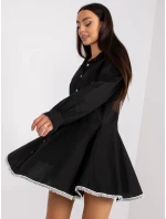 Dámské šaty-DHJ-SK-6801.63P-černé Dámské šaty-DHJ-SK-6801.63P-černé