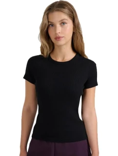 Dámské tričko 4F F2337 tmavě černé 4FWAW25TTSHF2337 20S