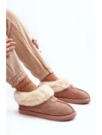 Dámské Papuče s Kožešinou Bežové Lanoze