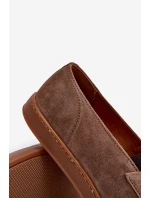 Pánské semišové mokasíny polobotky Zazoo 1566 hnědé Pánské semišové mokasíny polobotky Zazoo 1566 hnědé