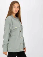 Dámský svetr D90039W90818A3 světle zelený Dámský svetr D90039W90818A3 světle zelený