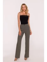 S418 Kalhoty s laclem - khaki barva