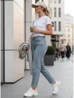 Dámské džíny mom fit s vysokým pasem modré FashionStreet UY2861