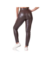Dámské legíny koženého vzhledu RELAX & GO LEATHEROPTIC LEGGINGS - BELLINDA - tmavě hnědá Dámské legíny koženého vzhledu RELAX & GO LEATHEROPTIC LEGGINGS - BELLINDA - tmavě hnědá